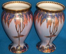 Paar carlton ware vasen baum - carlton,