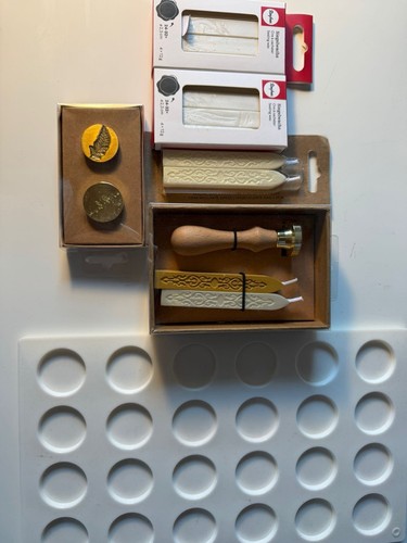Wachssiegel stempel set - wachssiegel,