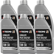 6L TECPO 5W-30 LONGLIFE PLUS MOTORÖL 504.00 507.00 229.31 229.51 LL-04 C30 5W30