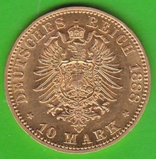 Münze GOLD Preußen 10 Mark