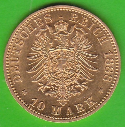 Münze gold preußen mark - münze, 10