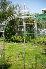 NEU Stabiler Pavillon 10mm Eisen Rosenbogen Metall Zink