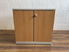 Steelcase Aktenschrank 2 Ordnerhöhen Buche grau 80cm Breite