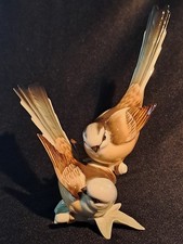 Porzellan figur Hutschenreuther Vogelgruppe Schwanzmeisen