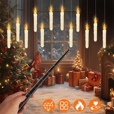 Schwebende Harry Potter Kerzen mit Zauberstab,12Stk mit Zauberstab Fernbedienung