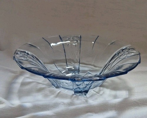 Alte blaue pressglas schale - blaue,