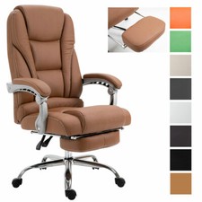 Bürostuhl Pacific Kunstleder Schreibtischstuhl Chefsessel Fußstütze Drehstuhl