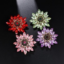 Acryl-Sonnenblumen Brosche