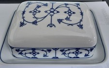 Butterdose Kahla blau saks Porzellan "NEU"