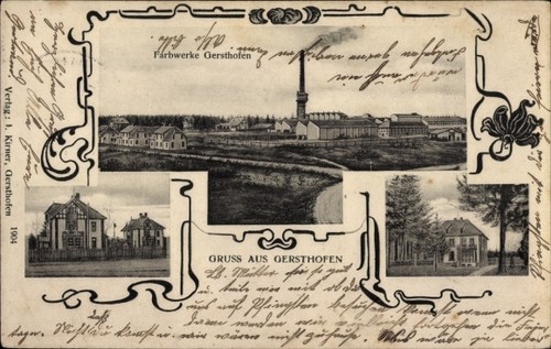 Gersthofen schwaben - ak,