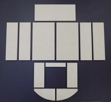 Feuerraumauskleidung A für Skantherm Mento Kaminofen Ersatzteile Brennraum