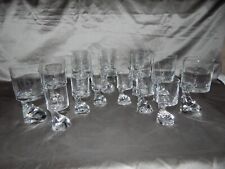 Joe Colombo -  10 Getränkegläser  und 7 Schnapsgläser Assimetrico Gläser