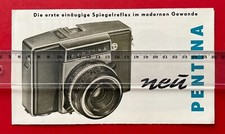 DDR Reklame Prospekt Blatt VEB KW DRESDEN 1960 PENTINA Kamera  ( F22235