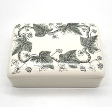 Porzellan Dose Butterdose Wedgwood Eturia Barlaston Napoleon IVY Made in England