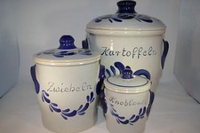 Set grau blau, Kartoffel