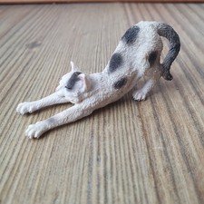 Schleich Kater 13677 streckend Katze schwarz weiß Haustier  Rarität