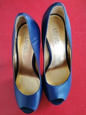 LIU JO Pumps Damen High Heels Stiletto Peep Toes Gr. EU 37 blau NEU