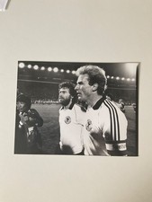 Altes Pressefoto WM Quali BRD:Österreich 2:0 Breitner u. Rummenigge schwarz weiß