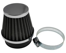 Luftfilter gerade D55mm Chrom