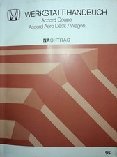 Honda Accord Coupe / Accord Aero Deck (1995) Werkstatthandbuch  Nachtrag
