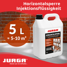 Jurga Horizontalsperre Injektion 5L, IM KELLER MAUERWERK Injektionsverfahren