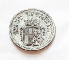 Uffenheim  , 50 Pfennig ,Eisen  stempelglanz ,Wappen