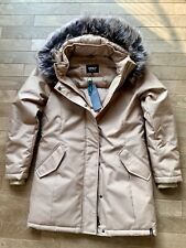 Only Damen Jacke Winterjacke Winterparka Parka Fellkapuze Katy- beige - Gr. M