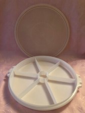 Rarität Tupperware Baronesse Snackplatte Kuchenbehälter mit Haube, 31 cm