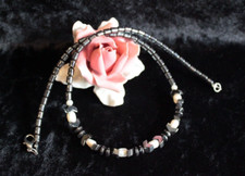 Edelsteinkette Collier Hematit