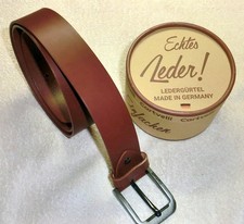 Cartvelli Premium Ledergürtel Herren 4 cm cognac-braun NEU und OVP 115 cm Länge