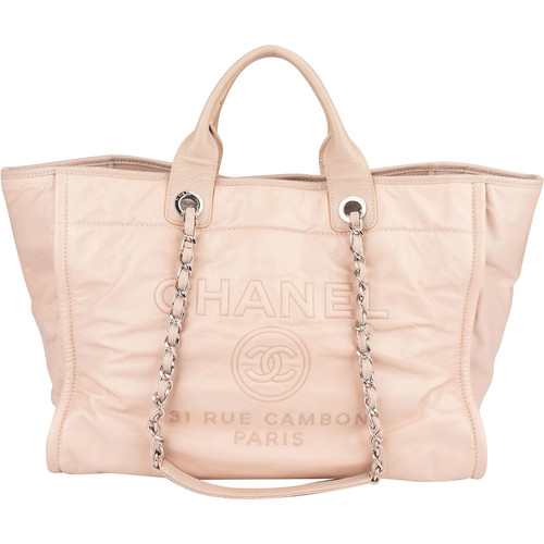 Chanel rose leather shopper - rose,