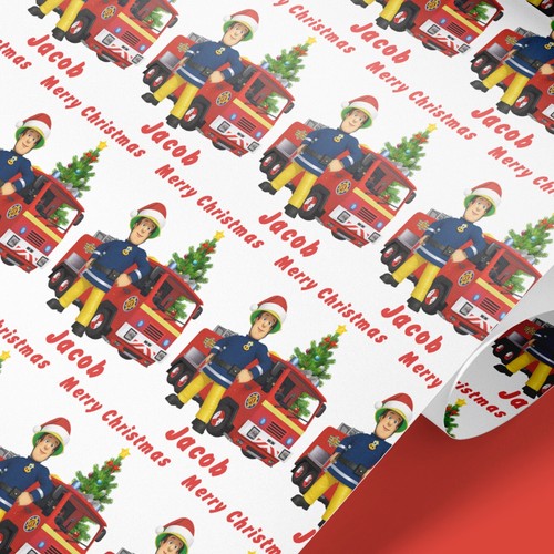 Geschenkpapier feuerwehrmann - geschenkpapier,