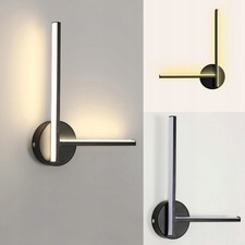 LED Wandleuchte Innen Wandlampe Wohnzimmer LED Moderne Schwarz Flurlampe Wand DE