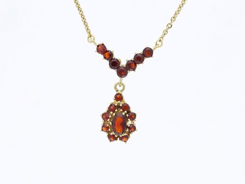 Vintage granat collier 50 - granat, 2,50