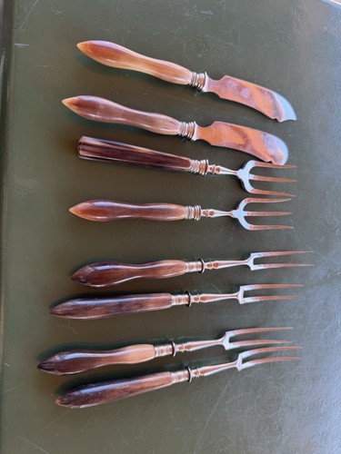 Antikes besteck horn - antikes,