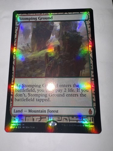 Mtg stomping ground - mtg, foil