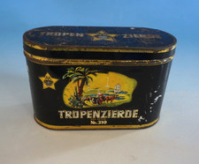 Vintage Blechdose Dose Tabakdose Tropenzierde Nr. 310  (F025-1247)