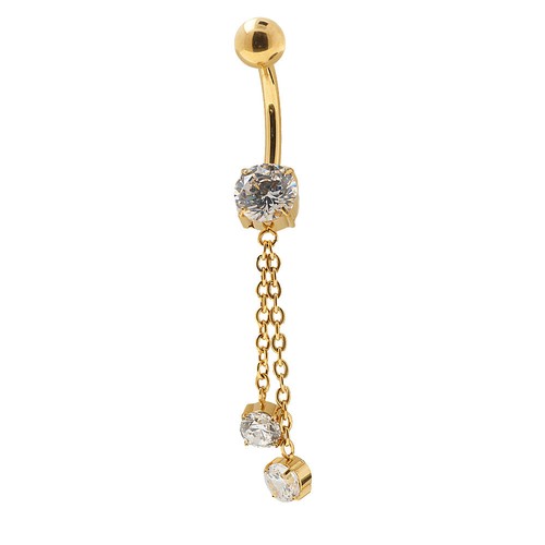 Titan gold bauchnabel - titan, piercing