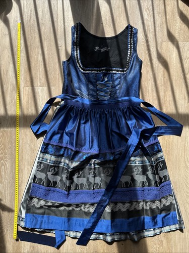 Gamsbock dirndl blau silber - gamsbock,
