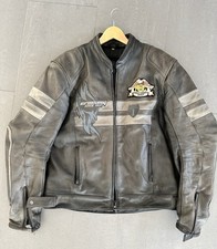 Motorrad Lederjacke Schwarz 54