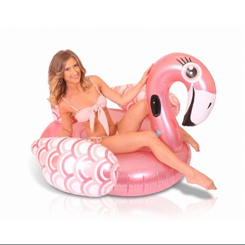 Riesiger aufblasbarer flamingo - riesiger,