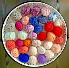 Wollreste zum Basteln Stricken