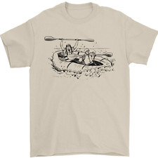 Schlauchboot Stromschnellen Wildwasser Rafting Wildwasser Herren T-Shirt 100% Baumwolle