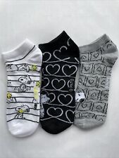 Neu 3 Paar Snoopy Sneaker Socken Strümpfe 39 40 41 42 Peanuts