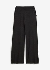 Schlupfhose aus softem Viskose-Mix Gr. 44/46 Anthrazit Meliert Damen-Hose Neu