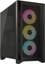 B-Ware PC-Gehäuse Corsair iCue 4000D RGB Airflow, schwarz, Glasfenster