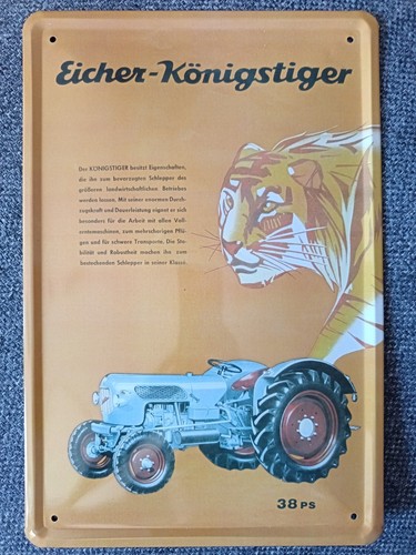 Blechschild eicher - blechschild,