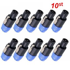10x Speakon PA-Lautsprecher Stecker 4Polig Schraubbar Profi Boxen Speaker Kabel