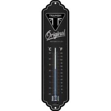 Triumph Retro Thermometer Metall Vintage Design 28cm Motorrad Motorcycle