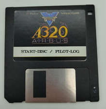 1x Amiga Airbus A320 Lufthansa Simulator Pilot-Log Diskette Flugzeug Aviation PC